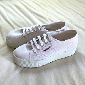 Superga 2790 ACOTW White Platform Sneakers